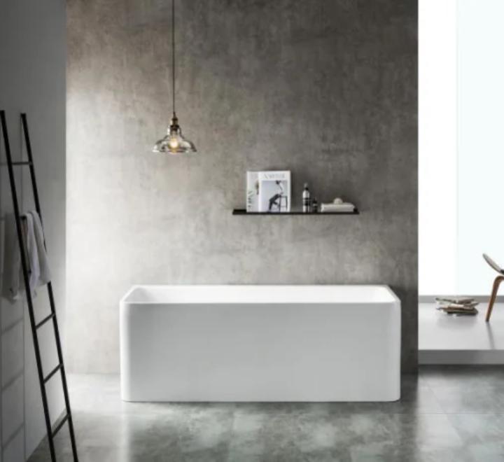 Cadă FLORIDA din acril, freestanding, de perete, 170x75cm - alb lucios