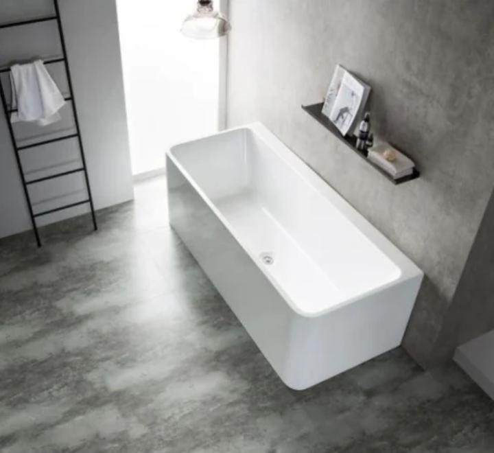 Cadă FLORIDA din acril, freestanding, de perete, 170x75cm - alb lucios