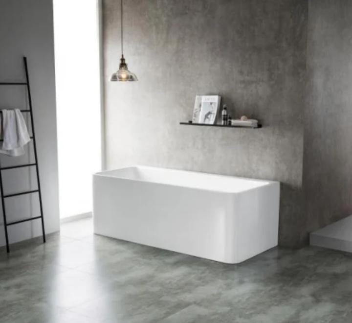 Cadă FLORIDA din acril, freestanding, de perete, 170x75cm - alb lucios