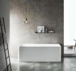 Cadă FLORIDA din acril, freestanding, de perete, 170x75cm - alb lucios