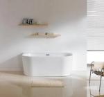Cadă MANHATTAN din acril, freestanding, de perete, 170x80cm -alb lucios